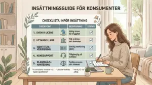 Checklista före insättning